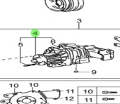 Nanni Diesel 970312225 - Fresh Water Pump Assembly Without Cover for T4 Series Engines