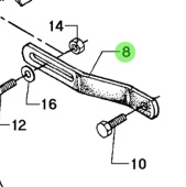 Bukh 000E2368 - Adjusting Lever Clamp for DV and EPA Engines