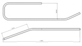 Lewmar 89400035 - Enguard Guardrail - Extended Kickback - Xtrahigh - STBD