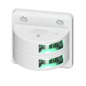 Lopolight 301-101ST-WH - Navigation Light 3NM 112,5° Green, Starboard, Double, White Coated