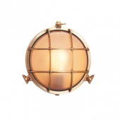 Foresti & Suardi Waterproof Bulkhead Round Brass ø 19 cm