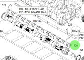 Steyr 2180860-0 - EG Eccentric Shaft Assembly for Steyr Engine Applications