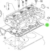 Nanni Diesel 970314259 - Cylinder Head Gasket for N3.21 Engines