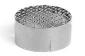 Wallas 4413 - Inline Exhaust Grill Stainless Steel Stove Installation, Ø 75mm
