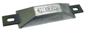 Navalloy HE Series European Style Strap-Mount Hull Anodes