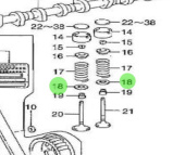Nanni Diesel 970312174 - Plate Washer for Camshaft and Valve System