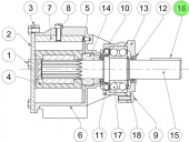 Jabsco X4000-567A - Key 8x7x40 ST