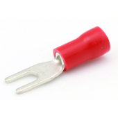 Fork Terminal - Red, 6.4 mm, 100 pcs.