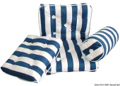 Osculati 24.430.34 - Roller Cotton Cushion Blue/White Stripe Ø190x440mm