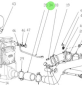 Nanni Diesel 51306123 - Air Breather Pipe for Heat Exchanger Systems