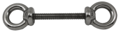 Stainless Steel Double Eye Bolt (Screw Eye), A=80mm, B=8mm, C=17mm, D=116mm