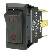 BEP Marine 1001715 - SPDT Rocker Switch - On/Off/On, Two LEDs 12V