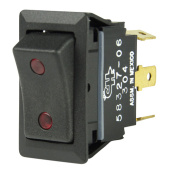 BEP 1001715 - SPDT Rocker Switch - On/Off/On, Two LEDs 12V