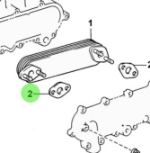 Nanni Diesel 970312936 - Oil Cooler Gasket for T6 Series Engines