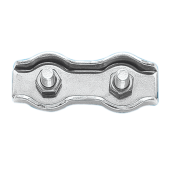 AISI 316 Stainless Steel Duplex Wire Rope Clip Ø 4 mm