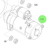 Steyr Z026089-0 - 24V 3.0kW-10 Starter Motor