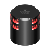 Lopolight 201-014ST-B-CD - Navigation Light 2NM 360° Red, Double, Black W/Conn & Alu-Base CD