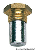 Tecnoseal Renault Marine Zinc Engine Plug Anode Ø11 × 33 mm M16 × 1.5 – Osculati 43.562.00