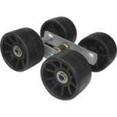 Rollers - 4 Mounted On Balance Wheel - ø120mm - Black