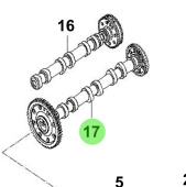 Bukh 24900-3A000 - Right-Hand Intake Camshaft Assembly for S270J Engines