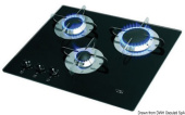 Osculati 50.709.14 - 3-Burner Gas Cooktop 505 x 410 mm