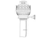 DHR BR 20ID - Oil Burners With Cotton , 20" Ideal
