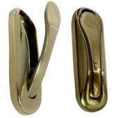 Foresti & Suardi 349.L - Coat Hook With Stainless Steel Spring Chrome 75x25 mm