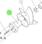 Alamarin Jet 10169 - Impeller Mounting Cone for Jet-160 and Jet-180 Water Jets