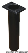 Osculati 41.164.01 - UV-Stabilized Polyp. Rod Holder Square Black 230mm