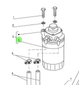 Nanni Diesel 970310746 - Fuel Filter Element for 4.330TDI and 4.340TDI Engines