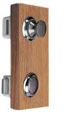 Foresti & Suardi Push Button Catch Flush Mounted Ø 2.5 cm Chrome