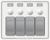 Blue Sea 8272 - Panel H2O 12VDC CLB 4pos H (replaces 8272B-BSS)