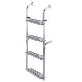 Nuova Rade 55700 - Foldable Ladder, 2+2 Steps, Stainless Steel 316, 90⁰, 900x325mm