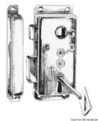 Osculati 38.132.21SE - Chromed Brass Lock External Left 110x45 mm