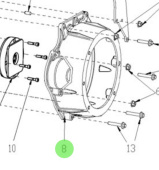 Nanni Diesel 95200258 - Flywheel Housing for N2 and N3 Sail Drive Engines