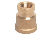 Brass Reducing Female Thread Coupling – 1/4" x 3/8" to 1 1/4" x 1 1/2"