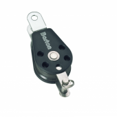 Barton N02110 - Single Fixed Eye Block Size 2 35mm – Plain Bearing, Ø35mm Sheave, Max Rope 8mm