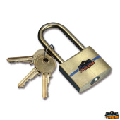 Trem N0200150 - Padlock With Long Arch In Brass 50x34 mm