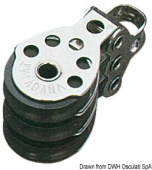 Osculati 55.040.05 - Mini-Block 3Pulleys 6x25