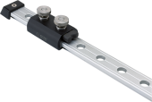 Antal 691.722/AL - Aluminum Adjustable Double Stop Pin For T-Track 40x8mm, With 50mm Hole Spacing