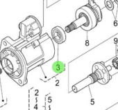 Nanni Diesel 970310971 - Starter Bearing for 4.330TDI and 4.340TDI Engines