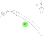 Steyr 2180190-1 - Oil Hose Assembly for Steyr SE and MO Engine Applications