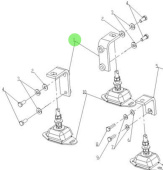 Nanni Diesel 95310659 - Front Engine Mount Support for N4 Series Engines