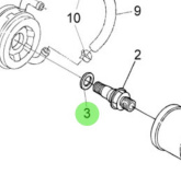 Nanni Diesel 970315037 - Oil Filter Pipe Gasket for N3.30 Engines