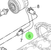 Nanni Diesel 970314868 - Oil Hose for Oil Filter Assembly