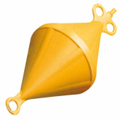 Plastimo 43427 - Mooring buoy with eyelets yellow Ø 32 cm