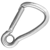 Kong 535I0GPP0KK - AISI 316 Harness Eye Inox Asymmetric Carabiner Straight Gate Ø 10x100 mm