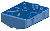 Osculati Shaped Polyethylene Fuel Tanks for Petrol 62–353 L, ISO 21487, Vent Ø16–19 mm