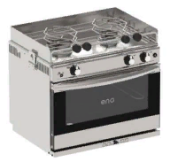 Plastimo 416791 - Stainless steel Grand Large gas cooker 2 burners + oven + grill