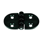 Nuova Rade 43680 - Polyamide Plastic Hinge, Round Black, 70x40mm, 270°